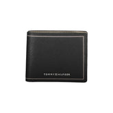 Tommy Hilfiger Black Leather Double Card Wallet -  Leather Wallet for Men -  Tommy Hilfiger.